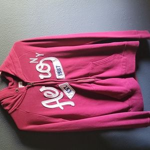 Gently used maroon mens hoodie aeropostale